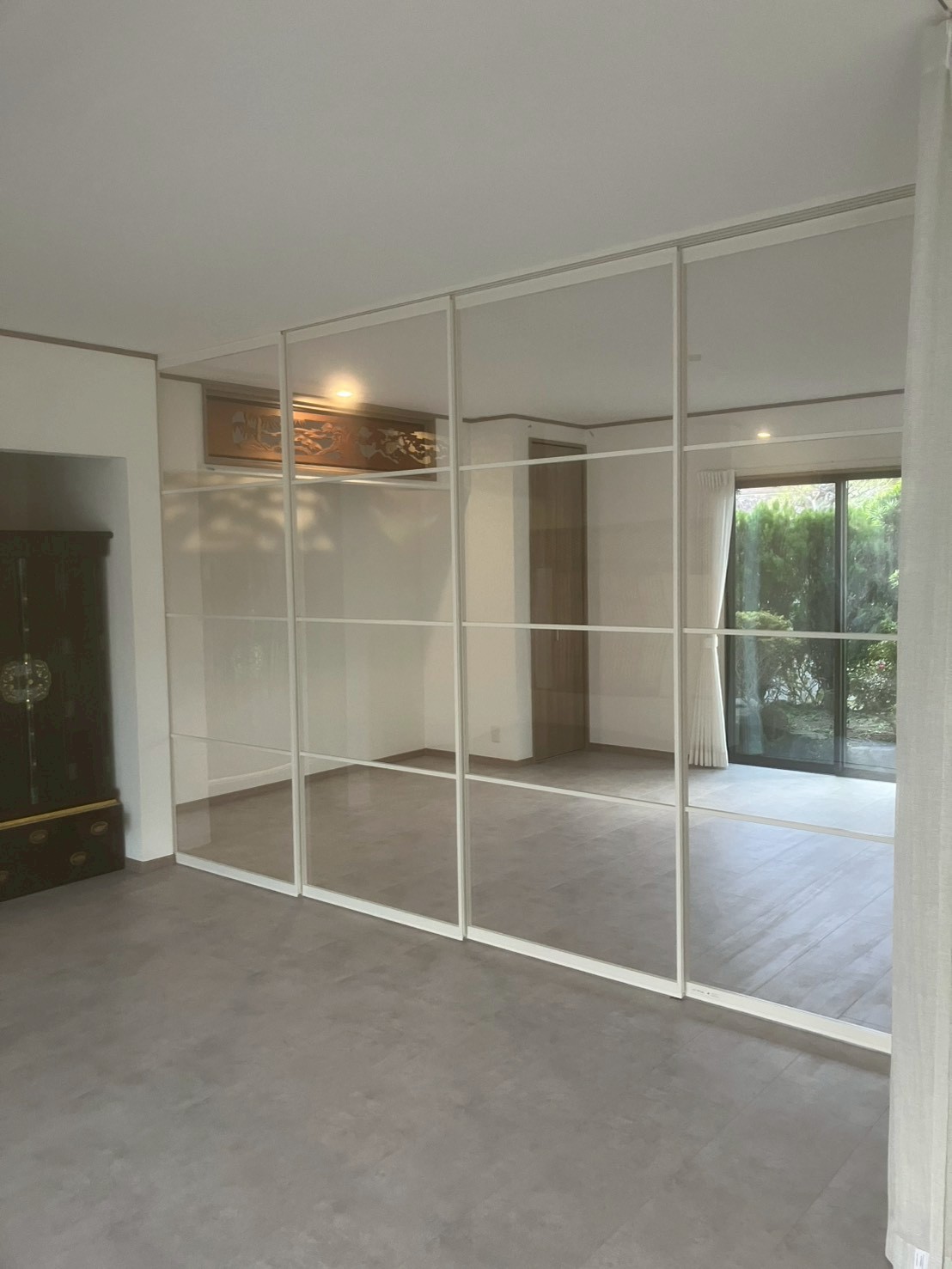 クリアな間仕切